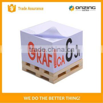 Paper Cube Shape Custom Printed Wooden Pallet Notepad Cube photo-4