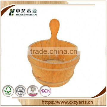 Newly Designed China Factory Lovely Wooden Barrel Bathtub photo-2