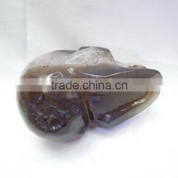 Amethyst Rock Head Crystal Skull / Hand Carved Amethyst Crystal Skull Wholesale photo-6