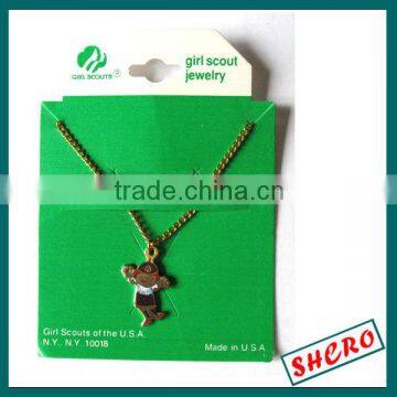 Handmade Paper Earring Necklace Hanging Card