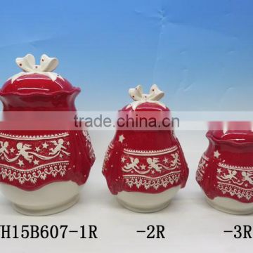 Best sale santa claus ceramic cookie jars fashion designed