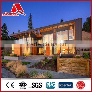 exterior wooden finished wall panels aluminium composite panel