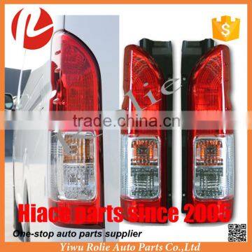 Crystal red clear tail light auto parts for Toyota hiace 2014-2016