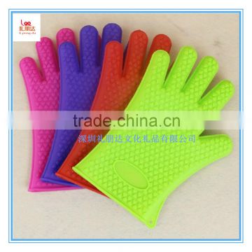 Silicone Gloves as Best Kitchen Pot Holders and Oven Mitts with 5 Fingers, silicone Grill Gloves for Cooking, Boiling-Water