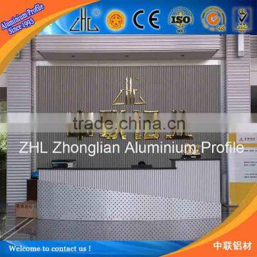 Good! Shiny bright power coated and anodized large aluminum extrusion for aluminium products interior design decoration