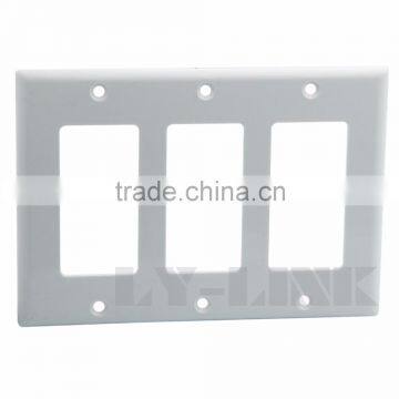 Decorative Style Surround 3 Gang Wall Plate