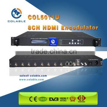 COL5011U-8HC dvb headend 8 channel hd mi to dvb-c encoder modulator