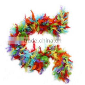 Turkey Chandelle Feather Boas-party decoration colorful mixed color