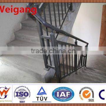 Common wrought iron and steel stair railing