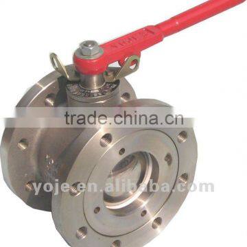 Aluminum Ball valve with round flange