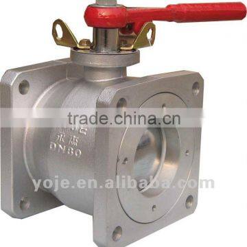 Straight- through Ball valve with square flange