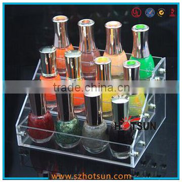 acylic cosmetic display/acrylic nail polish stand