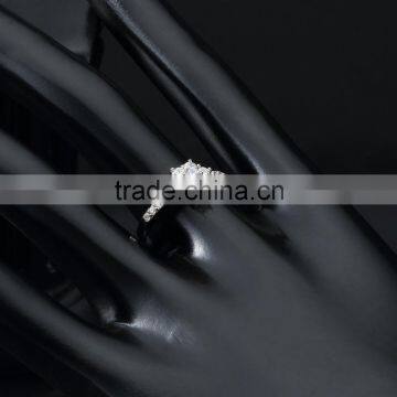 2016 Rellecona Bridal White Solitaire Accent Ring in 18k White Gold Plated for Wedding Anniversary photo-5