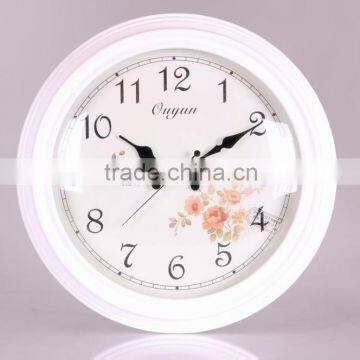 2015 Newest Style Clock Home Decorative White Clock Designer Wall Clock