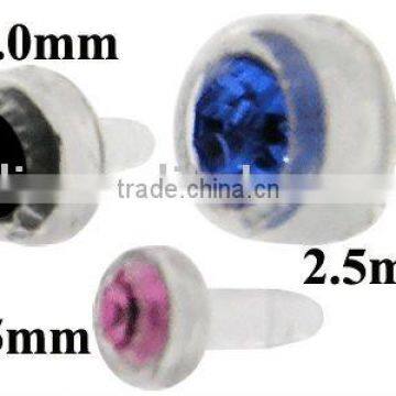 Bioflex jewelled Push-fit heads,body piercing