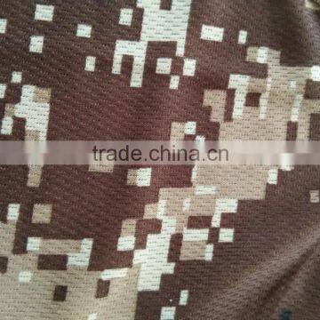 Custom Made Polyester Nylon Mesh Brown Digital Full Print Military Camouflage T Shirt photo-5