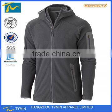 Hot sale polyester durable men soft shell jacket with hoody outer jacket