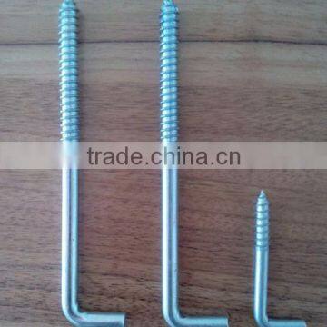 galvanized carbon steel L screw hook