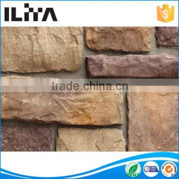 Hot sales nature stone texture light weight stone manufactured wall faux stone