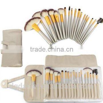 18pcs rose gold ferrule fashion bag makeup brush set