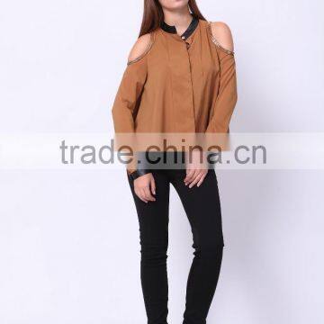 2016 PRETTY STEPS Winter CollectionsTwo Kinds of Tees in Coat Chiffon Tops Chemise Guimpe Casual Blouse photo-2