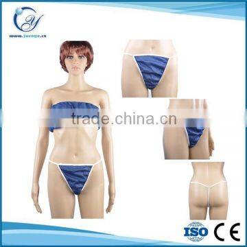 Disposable pp Non-woven adult panty & bra sets