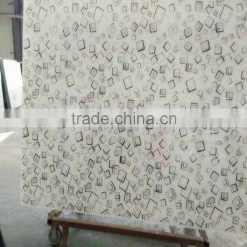 Decorative Wardrobe Sliding Door Ultra Clear White Back Painted Glass photo-3