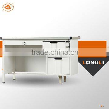 Office Desk Modern With Keyboard Tray and 3 Metal Drawer Cabinet photo-5