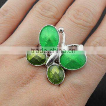 Young Lady Favorite Drip Process Alloy Varied Smart Butterfly Rings photo-5