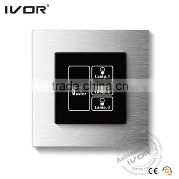 1gang electrical wall light switch with big plate home switch eu touch light switch switch for led lamp