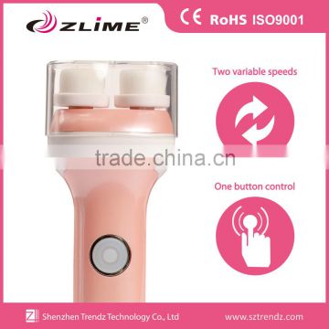 2016 new product dual Rotating System Facial Soft Brisltes Cleansing Brush