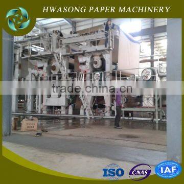 2015 newest design packing paper making machine from waste paper, wheat straw etc.