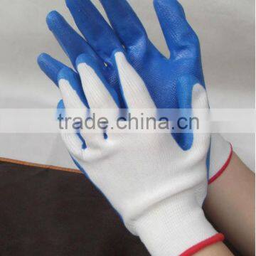 Hot sell PU coated nylon work gloves