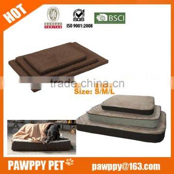 Luxury Suede Cover waterproof warm Memory foam dog bed