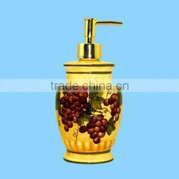 Ceramic Painting Grapes Manual Liquid Dispenser