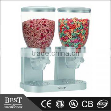 Double heads candy dispenser cereal dispenser