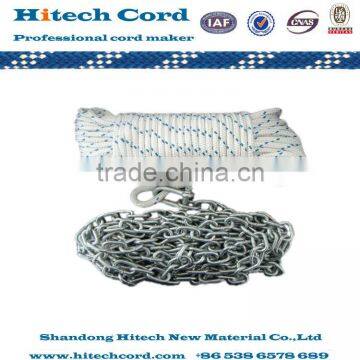 Professional PP Nylon Polyester Double Braided Anchor with Chain