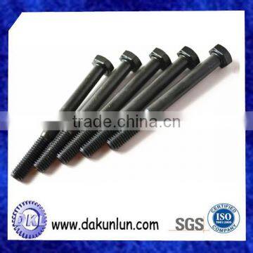 Black Carbon Steel Outer Hex Half-thread Screw Bolt photo-4