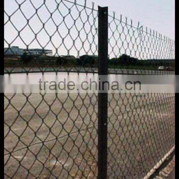 13 gague pvc coated chain link fence,Top rail cap,sport tennis court fence