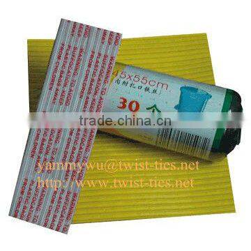 Paper/plastic Bag Closure/gang Twist Ties for Bags