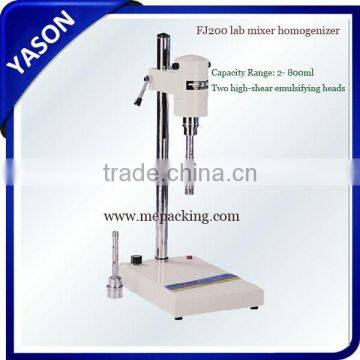 FJ200 lab mixer homogenizer 800ml+different heads