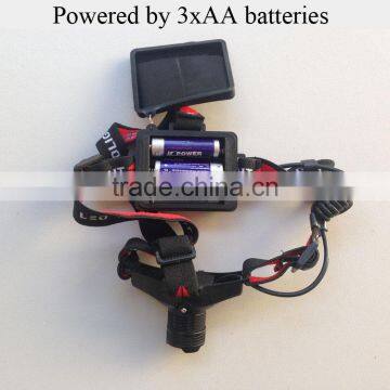 AA Battery Headlight Zoom Led Headlamp Aluminium Led Headlamp photo-2