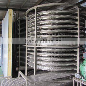 Wholesale China Factory meat single drum spiral iqf freezer