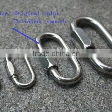 A4 A2 CE cartification forged 6*60 SS316 polished Quick Link for lifting