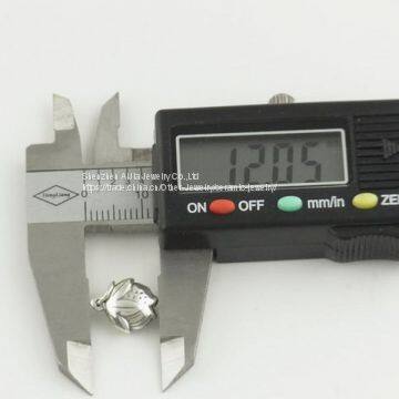 925 Solid Sterling Silver Beads Skate Charm Fashion 12 * 10mm photo-4