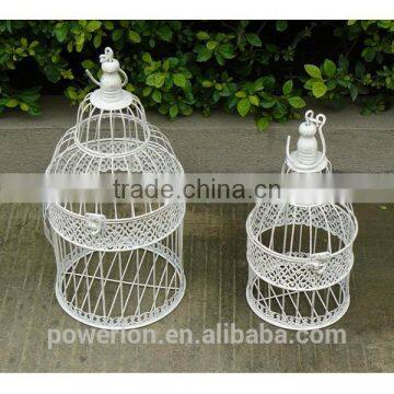 POWERLON Elegant Wedding Ornaments Metal Bird Cage for Card Using photo-4