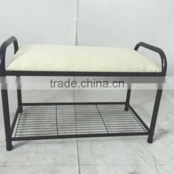 shoes rack bench with wire shoes storage