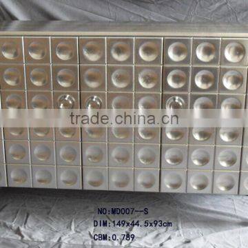 Elegant Noble Style Silver Living Room Furniture Wood Cabinet Corner Designs photo-2