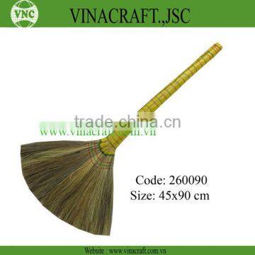 Cleaning grass broom with long handle for home