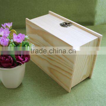 Chinese Stabilized Plain Wood Keepsake Box Wood Hope Chest Wooden Storage Memories Box With Book Shape photo-5